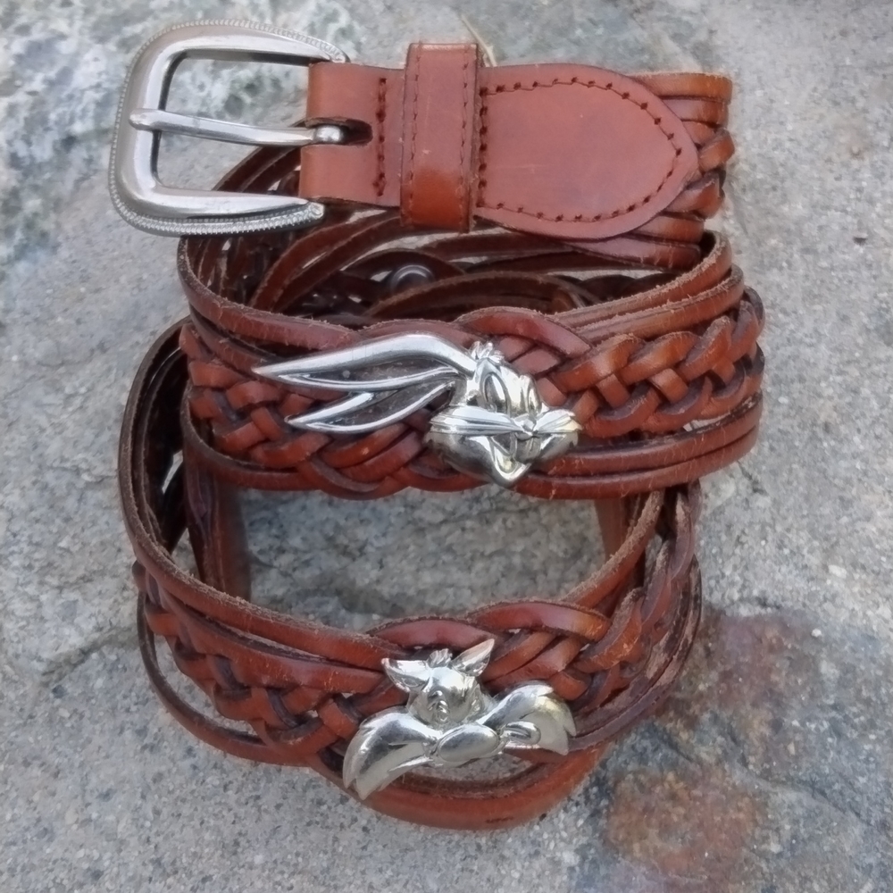 Vintage Looney Tunes braided belt